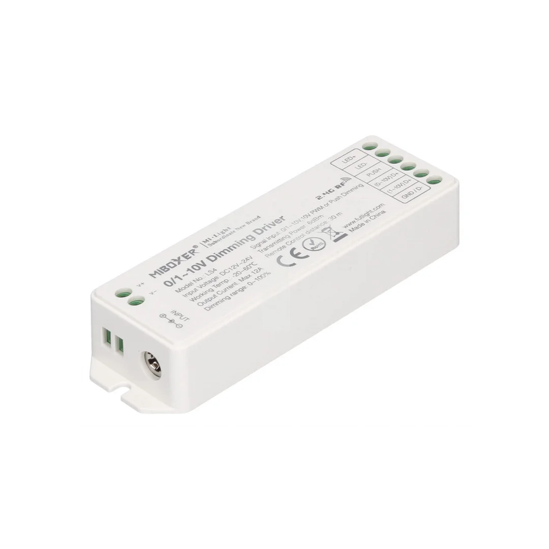 Sterownik LED MiLight 8-stref MONO 0-10V 1-10V PWM max.12A LS4
