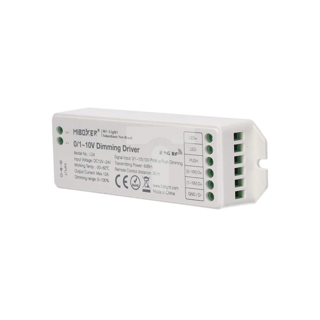 Sterownik LED MiLight 8-stref MONO 0-10V 1-10V PWM max.12A LS4