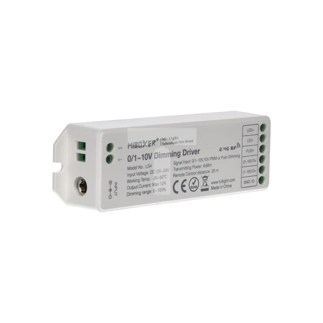 Sterownik LED MiLight 8-stref MONO 0-10V 1-10V PWM max.12A LS4