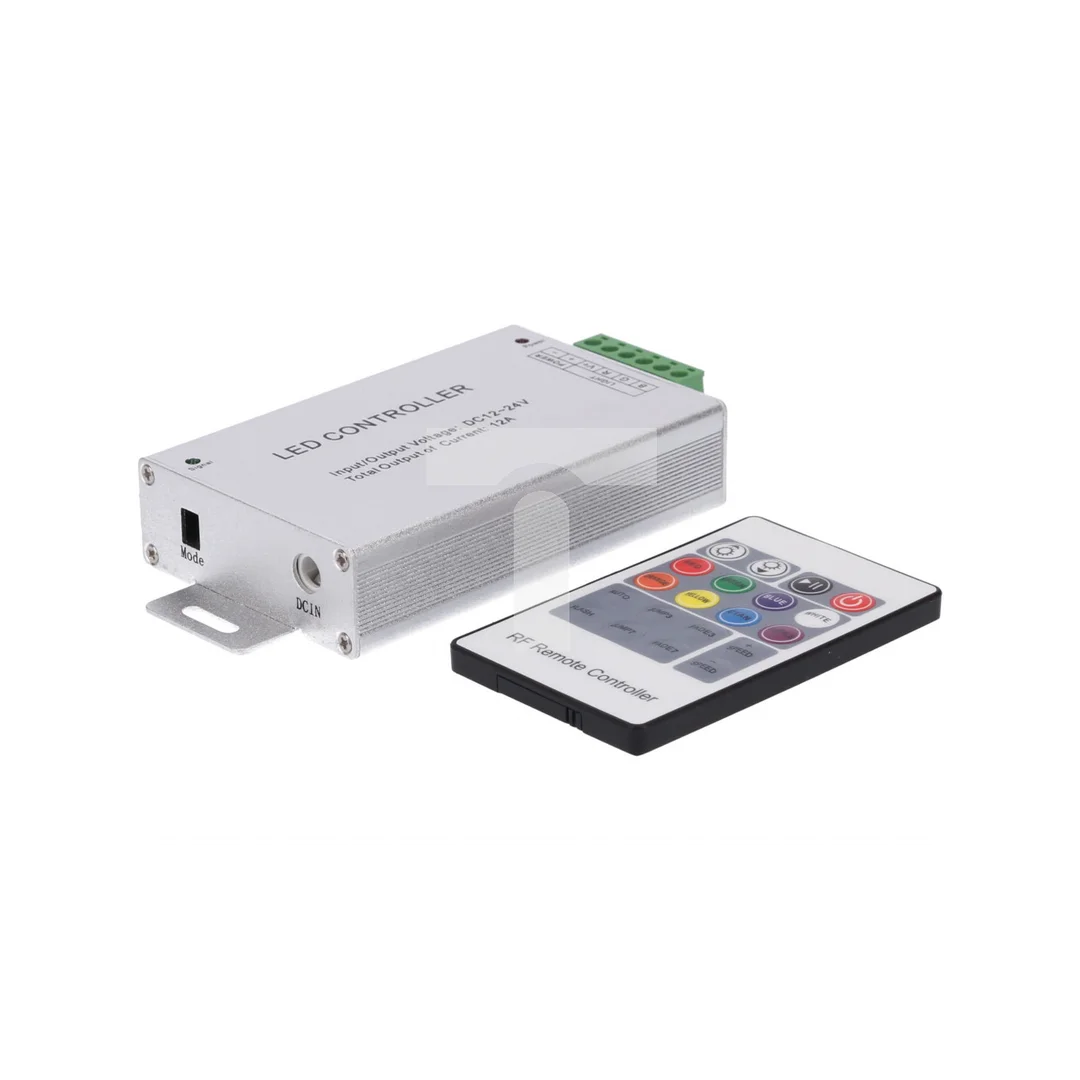Sterownik LED RGB 3x4A 20-key RF 12-24V Prescot