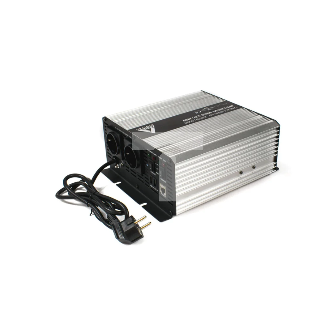 Zasilacz awaryjny (UPS + AVR) 12V UPS-1200SR Sinus 1200W/600W 12V/230V