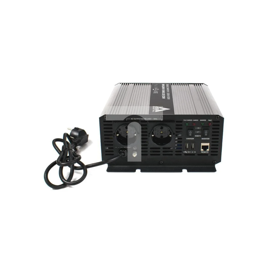 Zasilacz awaryjny (UPS + AVR) 12V UPS-1200SR Sinus 1200W/600W 12V/230V