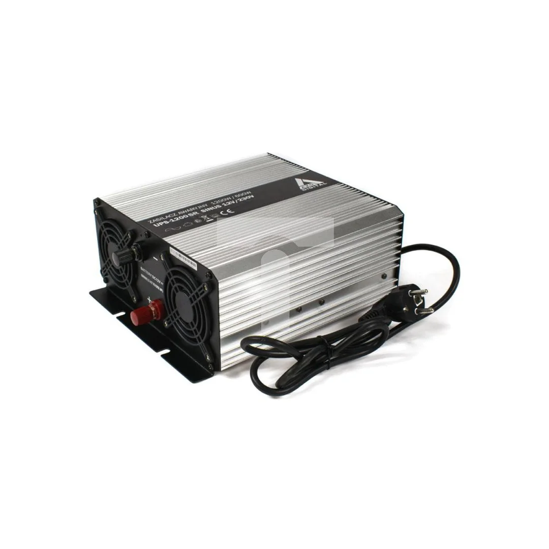 Zasilacz awaryjny (UPS + AVR) 12V UPS-1200SR Sinus 1200W/600W 12V/230V