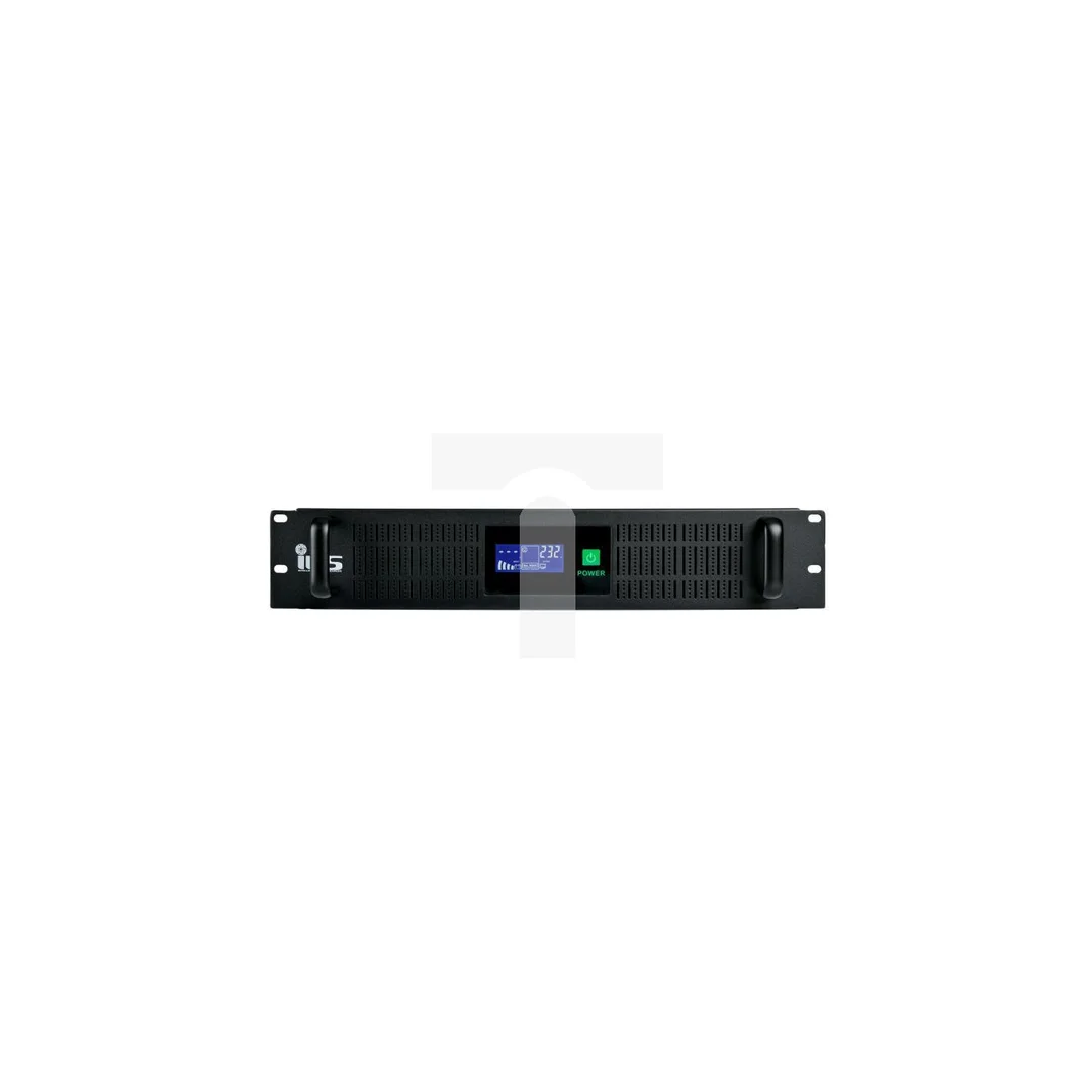 Zasilacz UPS Rack 2U 2000VA 1200W 2x9Ah LCD USB Schuko+IEC CCTVups-2U-2000-LCD