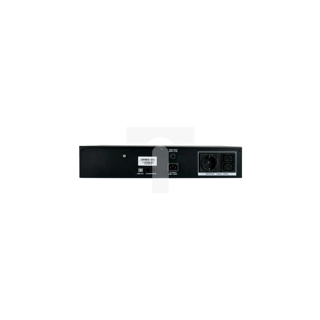 Zasilacz UPS Rack 2U 2000VA 1200W 2x9Ah LCD USB Schuko+IEC CCTVups-2U-2000-LCD