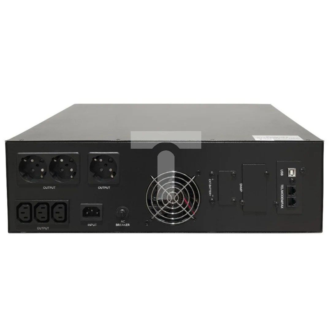 Zasilacz UPS 2000VA 1600W 2x9Ah Rack Tower LCD Line-Interactive RTS-LI-2k0-3U-LCD-3x9