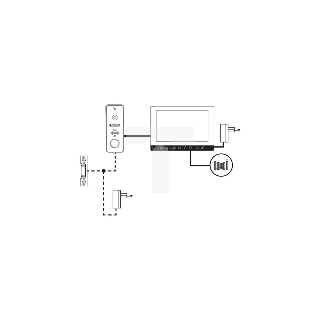 Wideodomofon 7 EM-10AHD srebrny H3010
