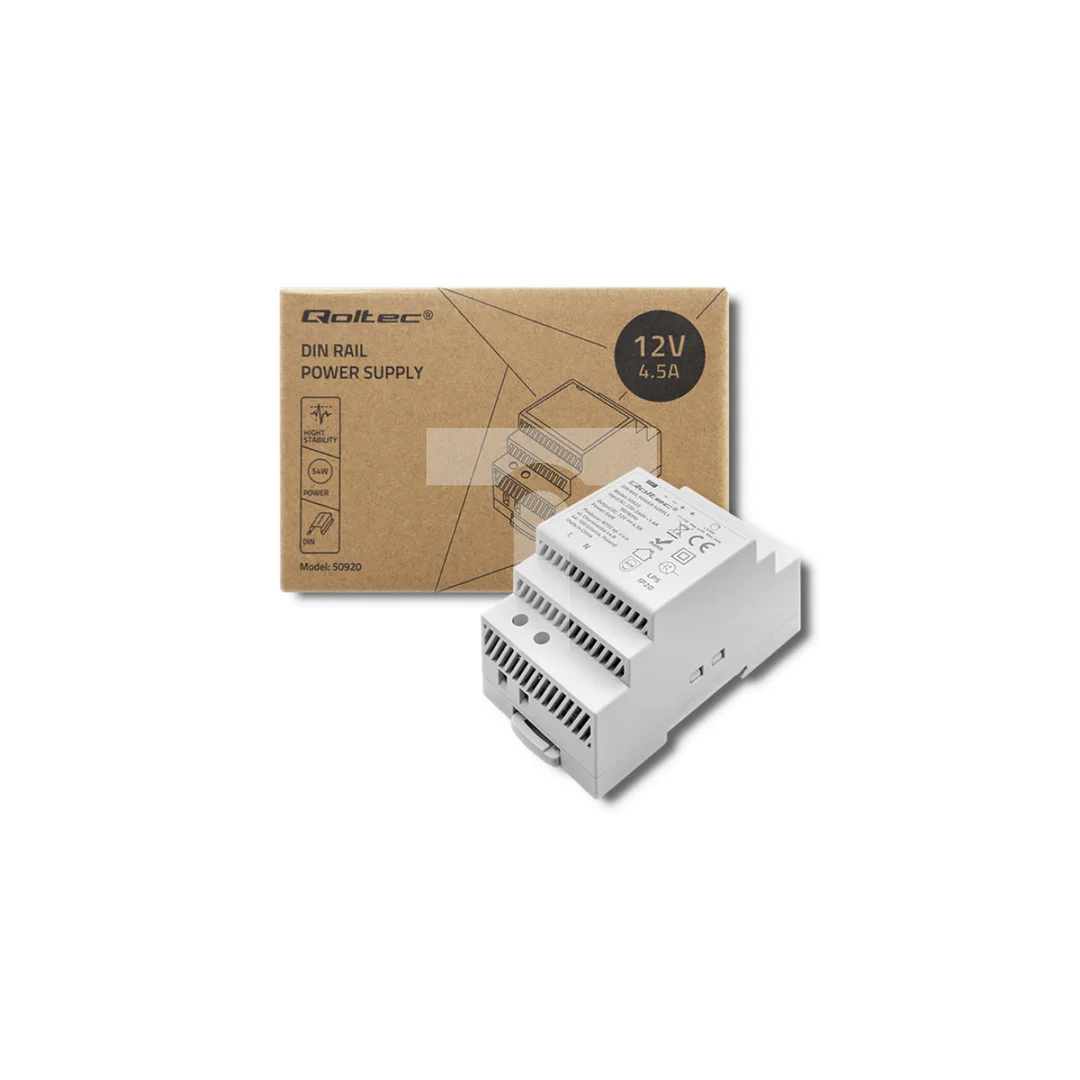 Qoltec Zasilacz na szynę DIN 60W 24V 2.5A Szary