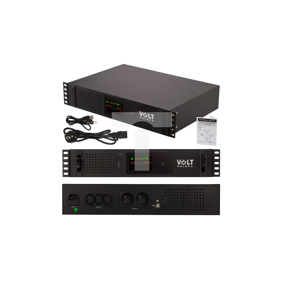 Zasilacz UPS Rack 19 cali 2U 1200VA 720W 14Ah VOLT