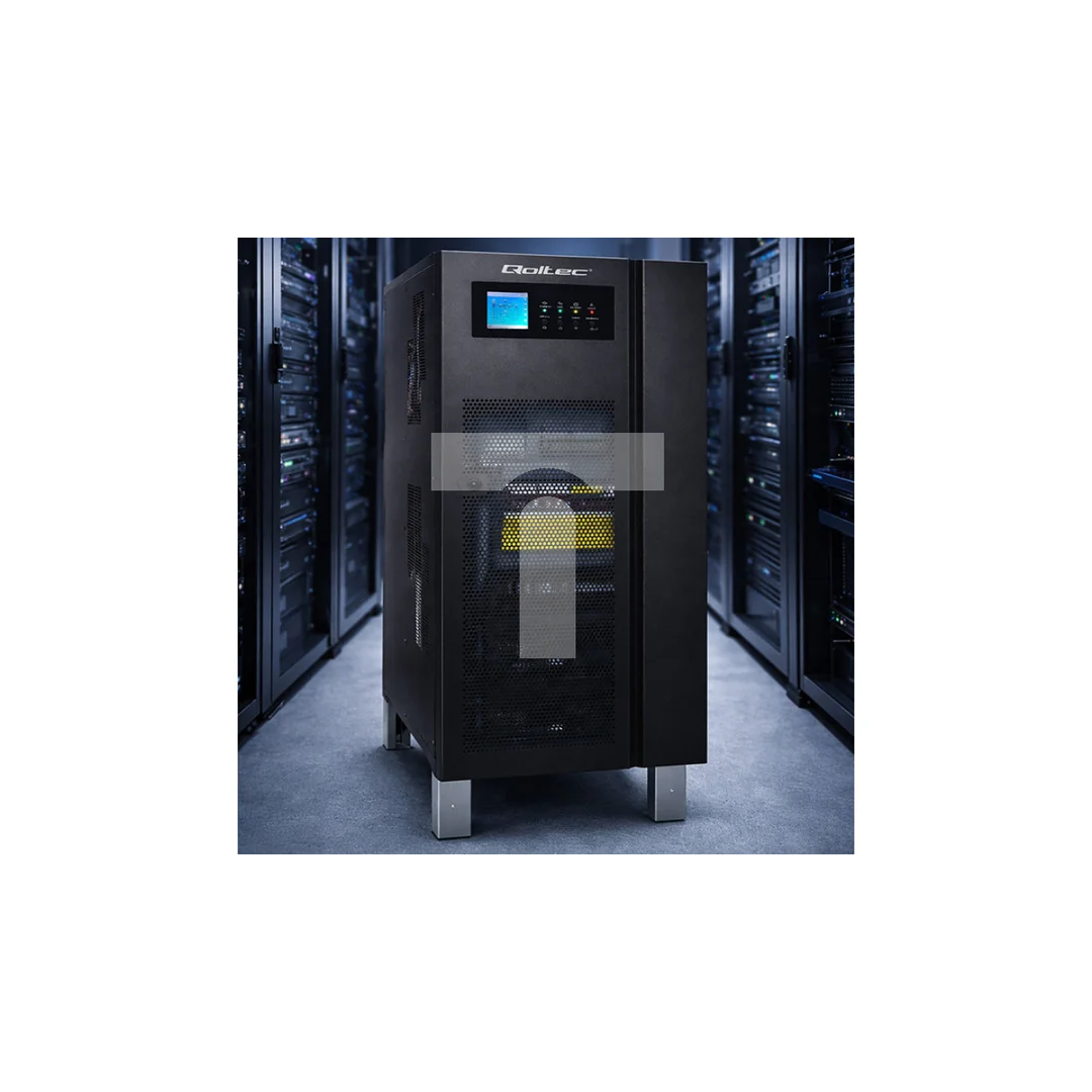 Qoltec Zasilacz awaryjny UPS 3-fazowy 10kVA 8kW LCD SNMP