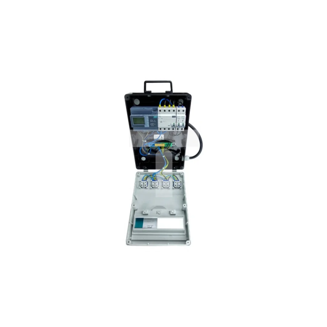 Rozdzielnica budowlana z licznikiem energii MID EEG Siemens pTD-S/FI 4x230V gniazda Mennekes Schuko Doktorvolt 6061