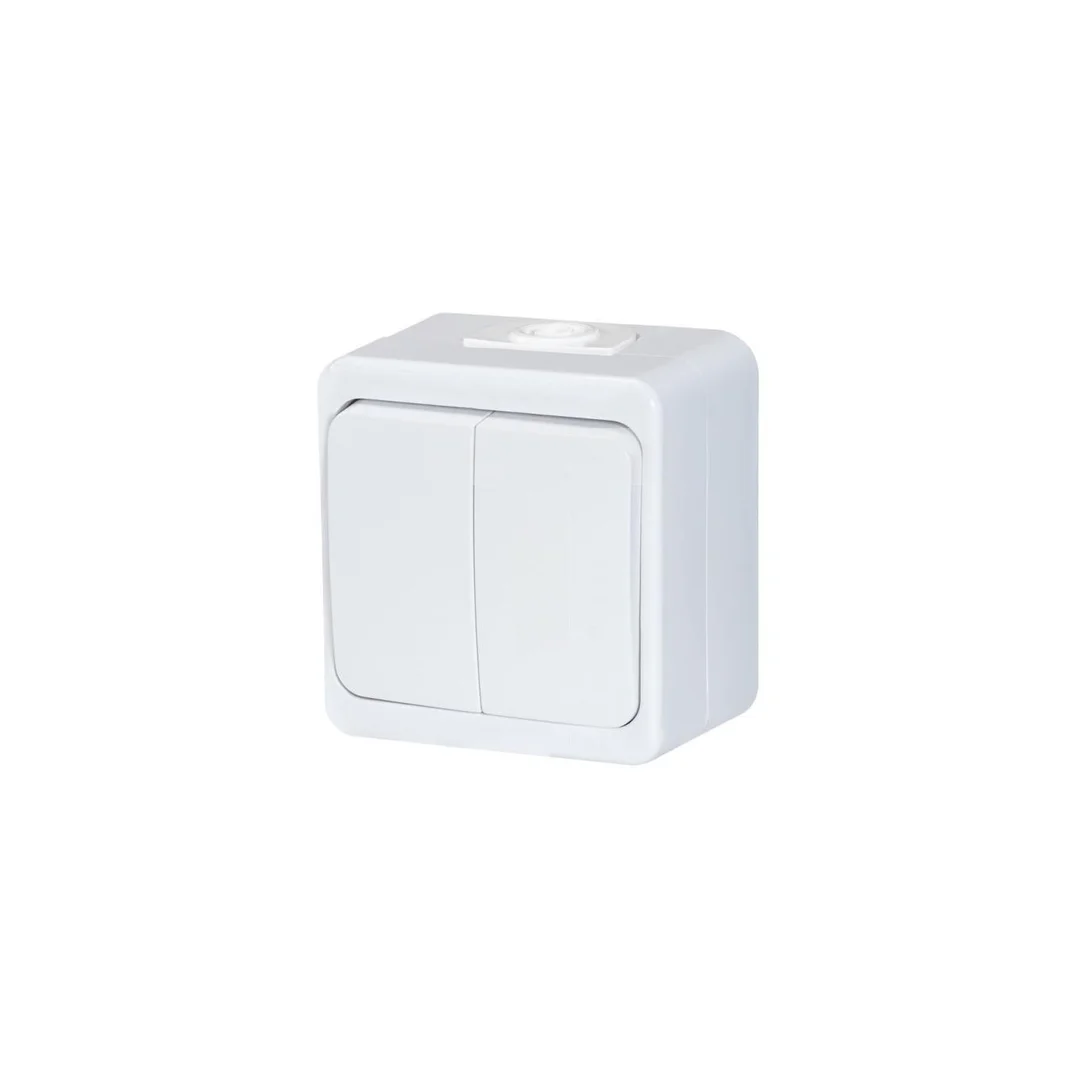 SMART Łącznik podwójny n/t 10A, 250V, świecznikowy IP44 biały 00060278