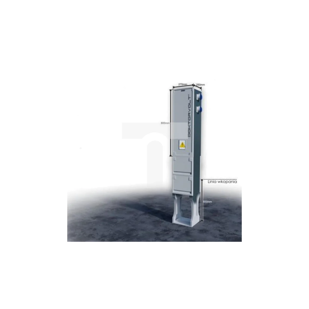 Słupek dystrybucyjny CV-CAMP RCBO 4x230 CEE Camp DV 7914
