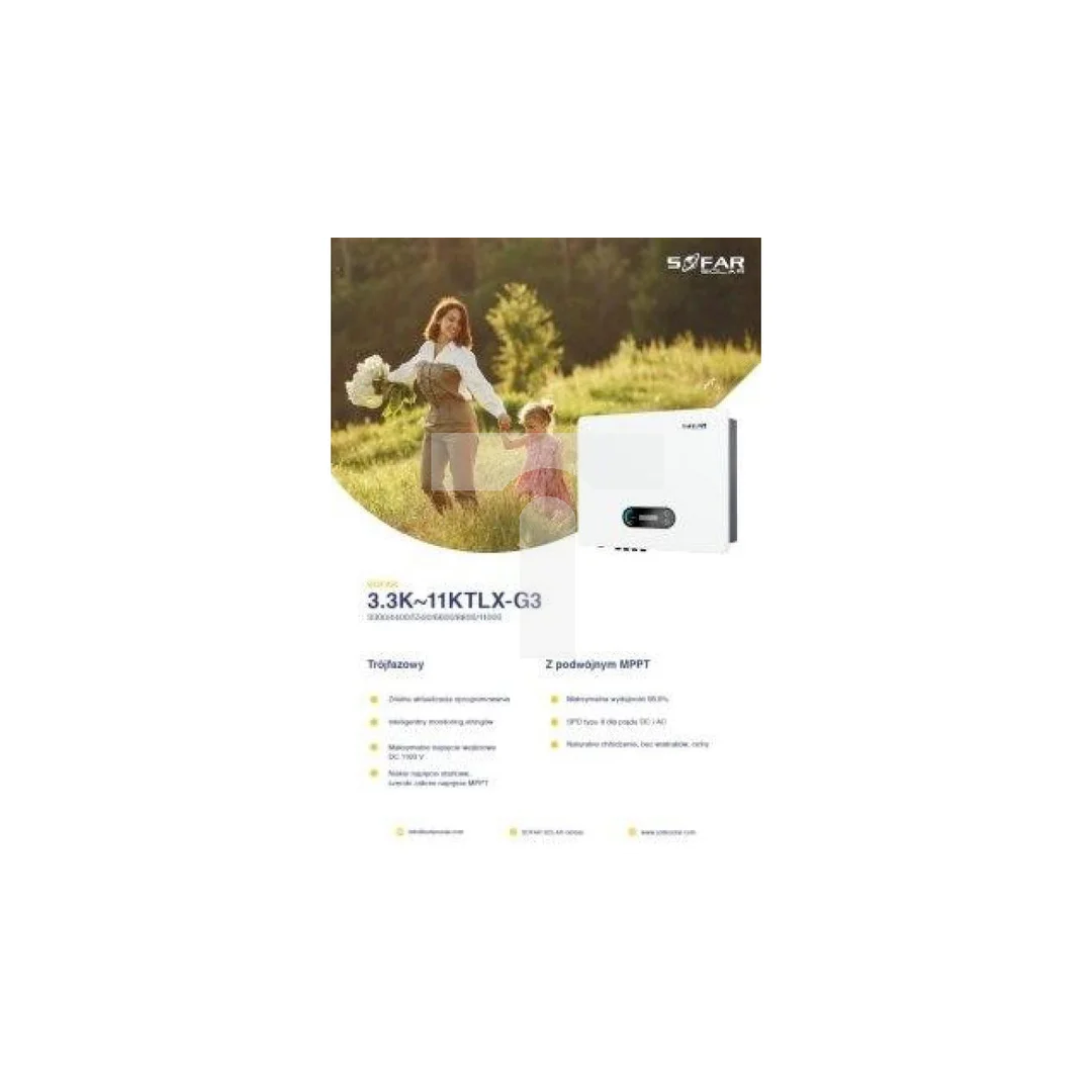 SOFAR 8.8KTL-X-G3 Trzy fazowy 2xMPPT