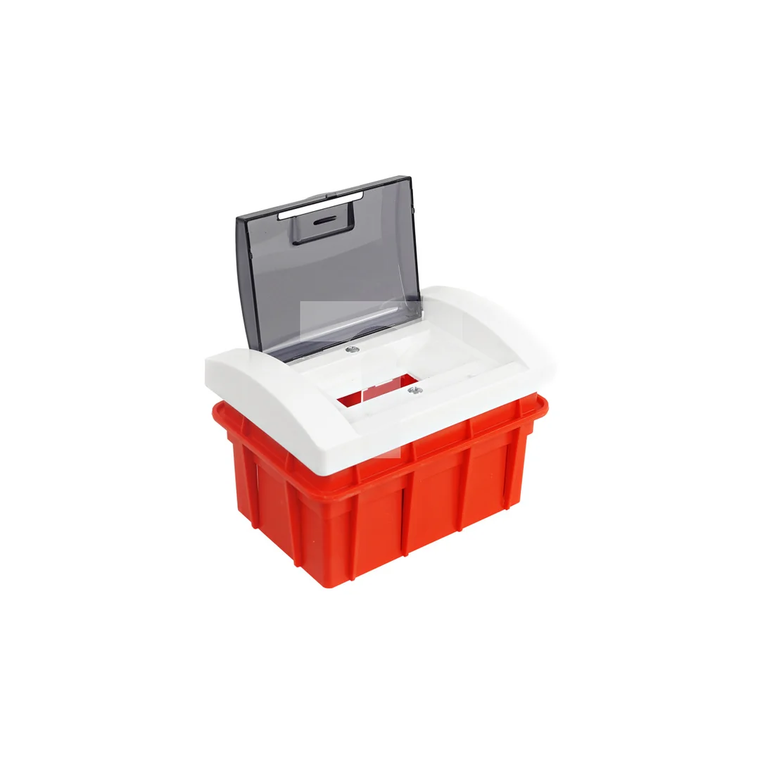 Rozdzielnica modułowa 1x2 podtynkowa IP40 biała RM-PT-02P