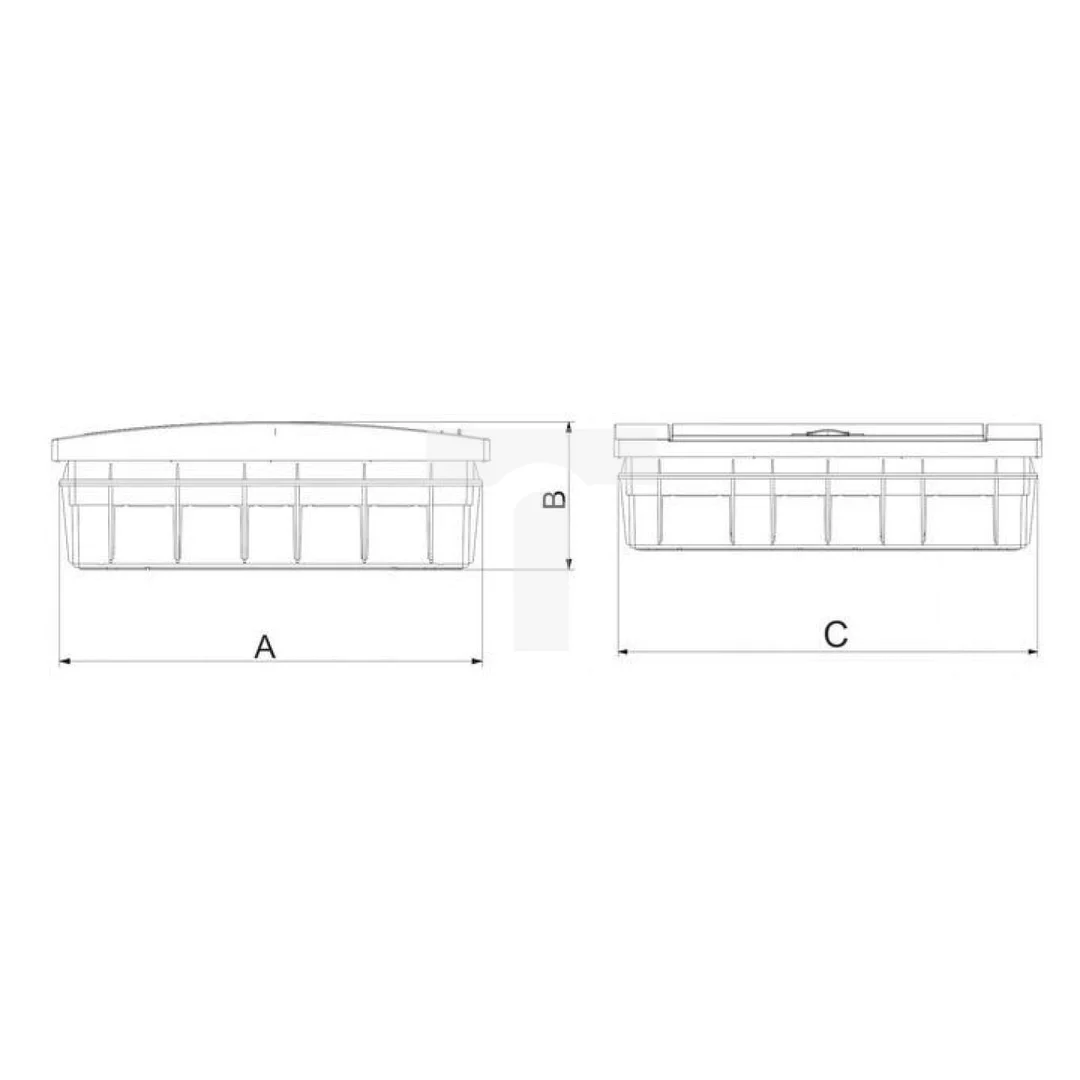 Rozdzielnica modułowa 3x12 podtynkowa IP40 biała