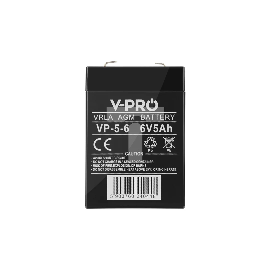 Akumulator VRLA AGM 6V 5Ah (żywotność 3-5lat) VPRO