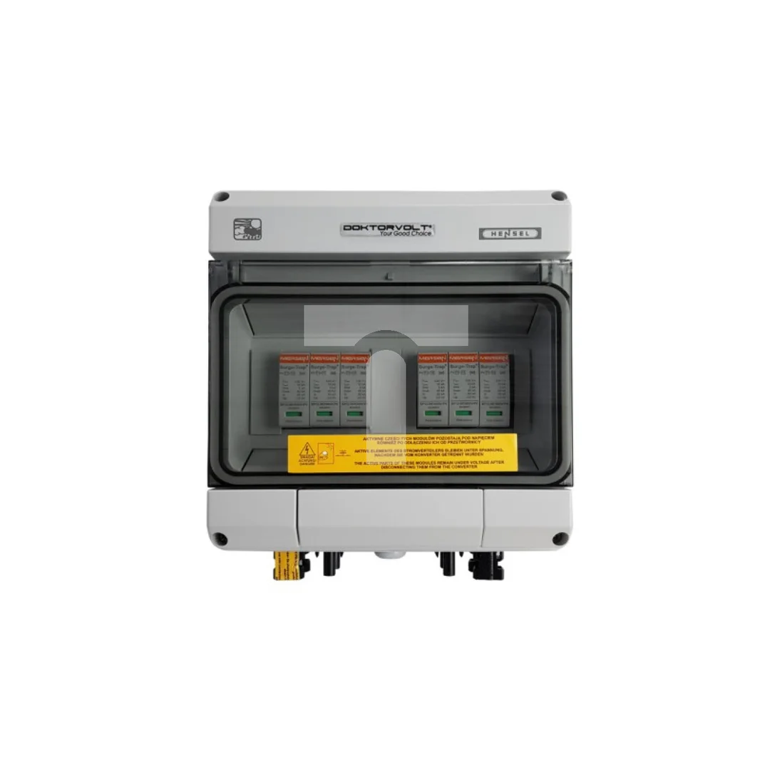 Rozdzielnica fotowoltaiczna solarna PV DC 1000V T1 T2 40kA 2-stringowa IP65 Doktorvolt 4579