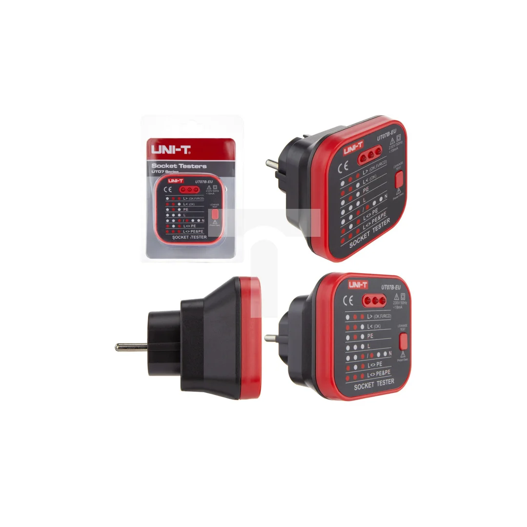 Wskaźnik sieci 230V z testerem RCD UT07B UNI-T