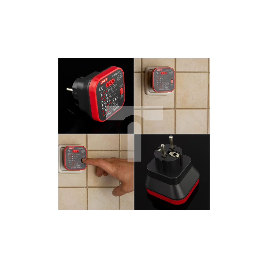 Wskaźnik sieci 230V z testerem RCD UT07B UNI-T