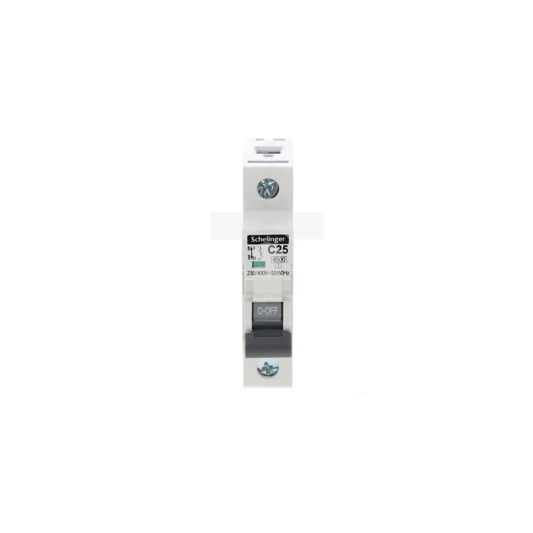 Wyłącznik nadprądowy 1P C 25A 4,5kA AC SCHELINGER A02-G7-1P-C25