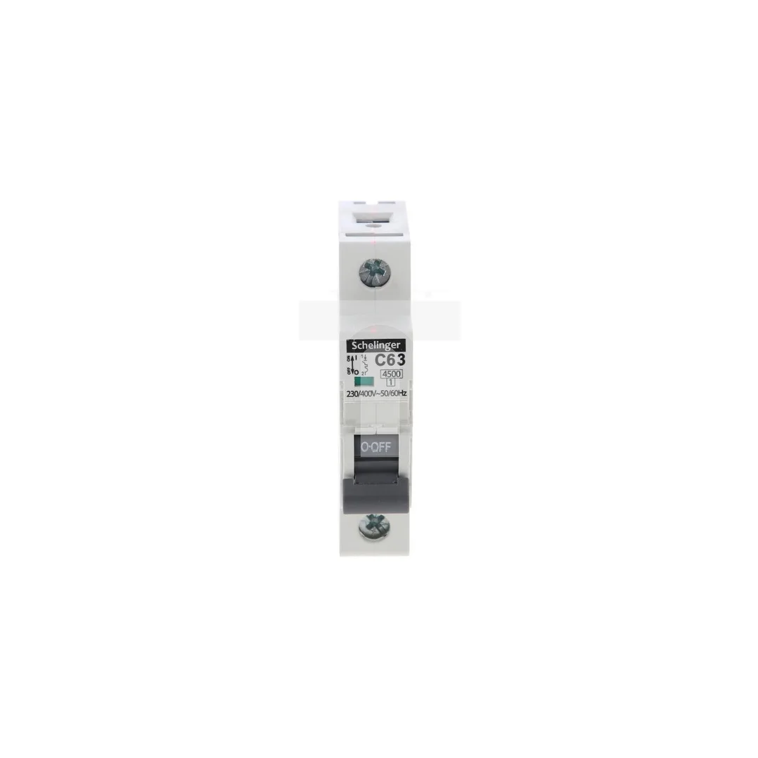 Wyłącznik nadprądowy 1P C 63A 4,5kA AC SCHELINGER A02-G7-1P-C63