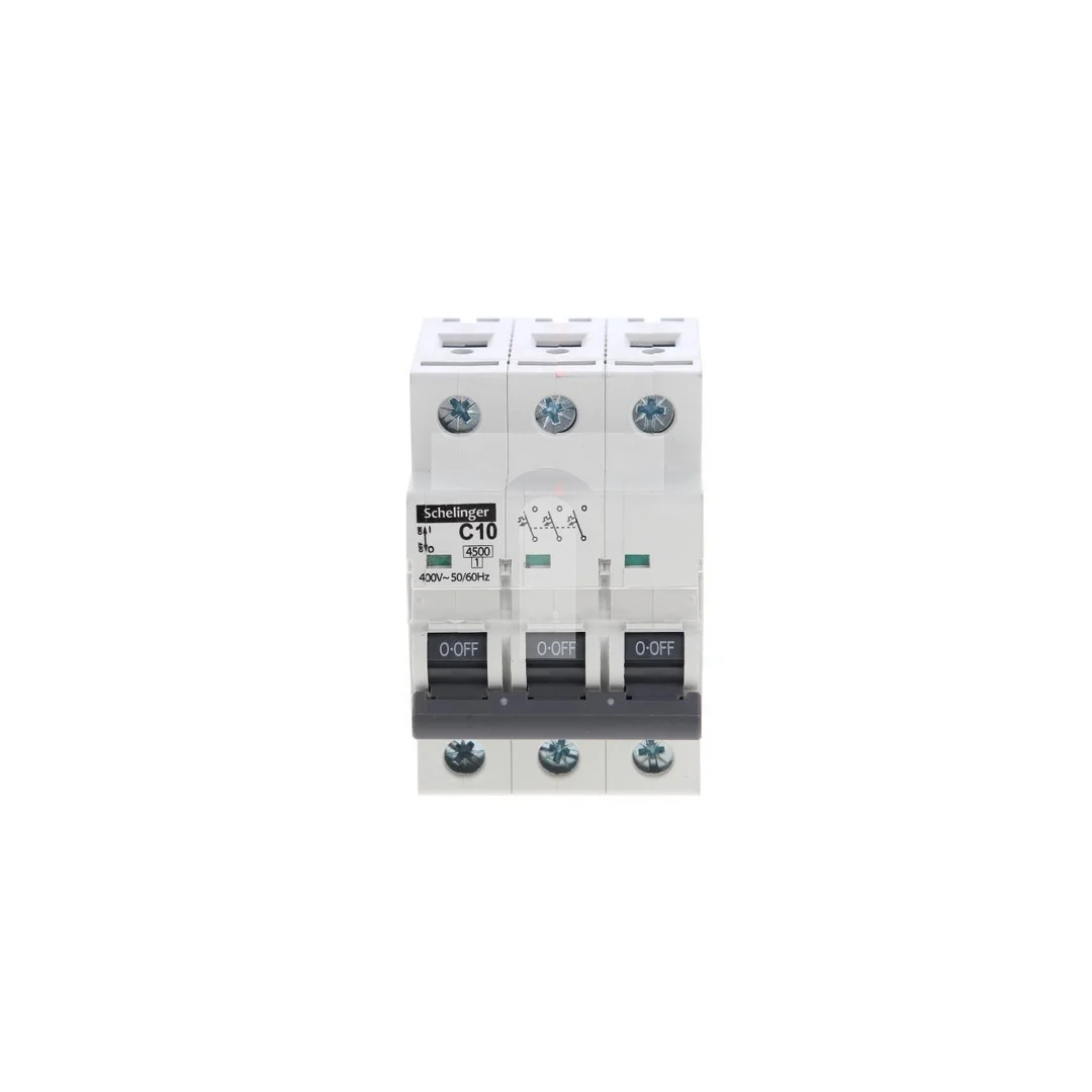 Wyłącznik nadprądowy 3P C 10A 4,5kA AC SCHELINGER A02-G7-3P-C10