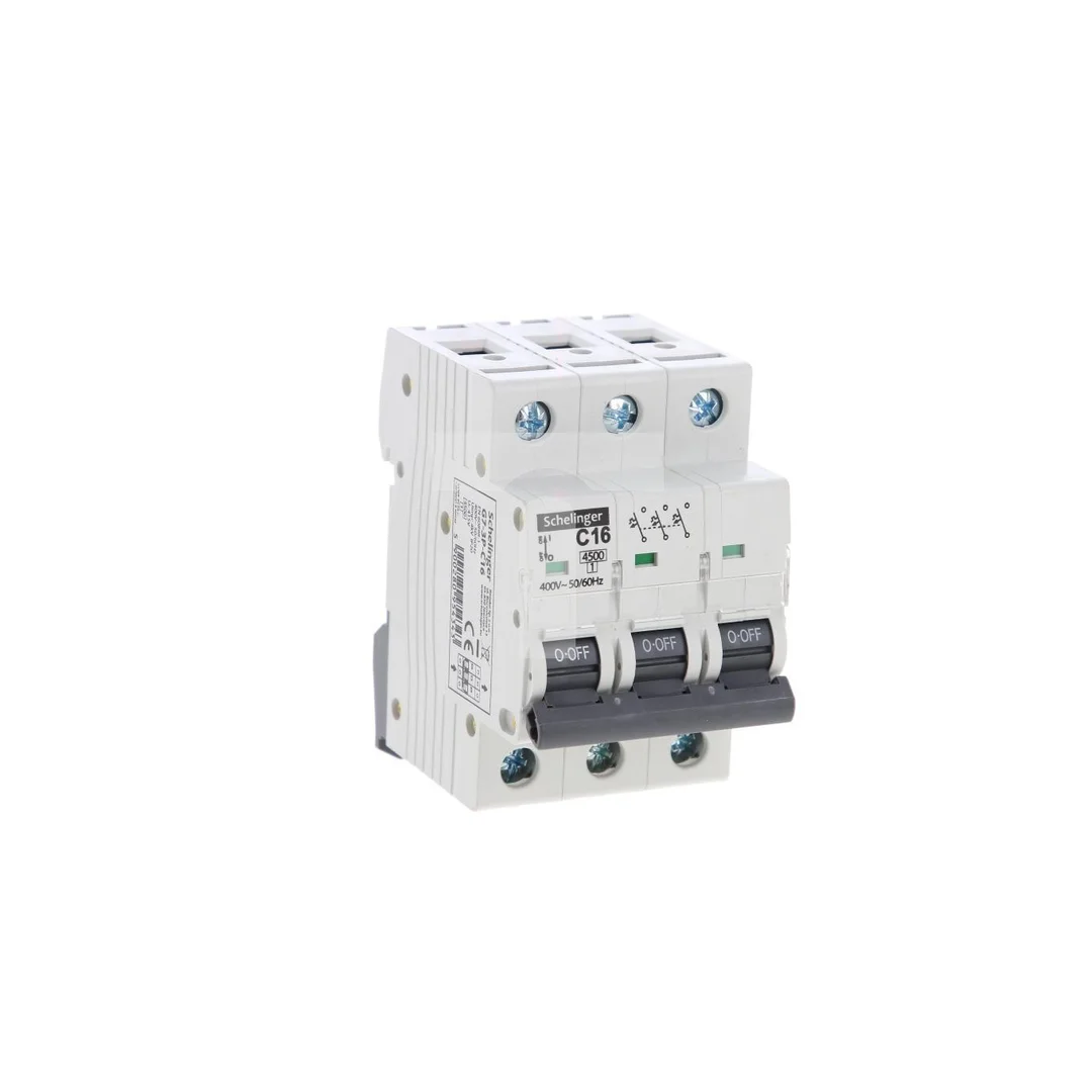 Wyłącznik nadprądowy 3P C 16A 4,5kA AC SCHELINGER A02-G7-3P-C16