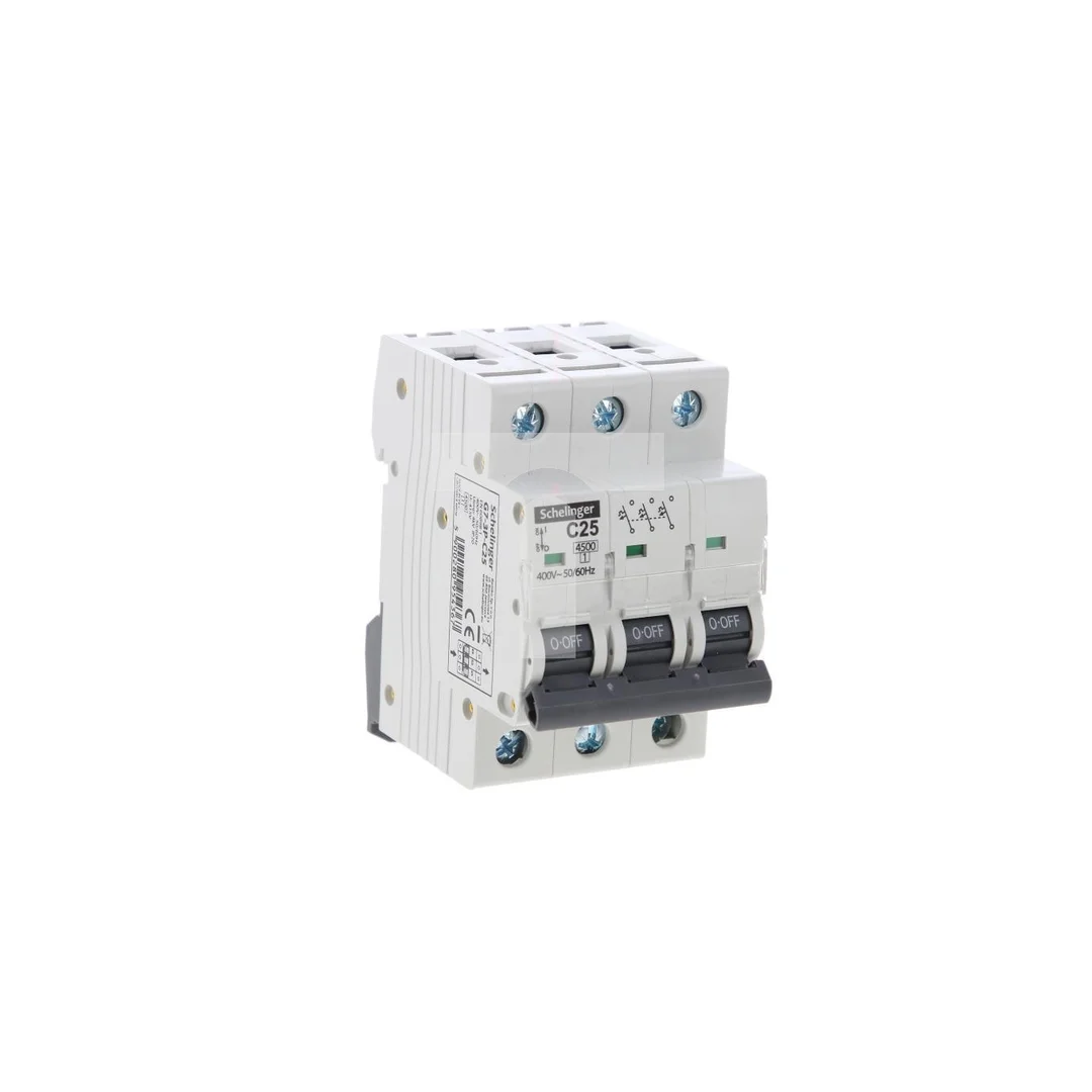 Wyłącznik nadprądowy 3P C 25A 6kA AC SCHELINGER A02-G7-3P-C25
