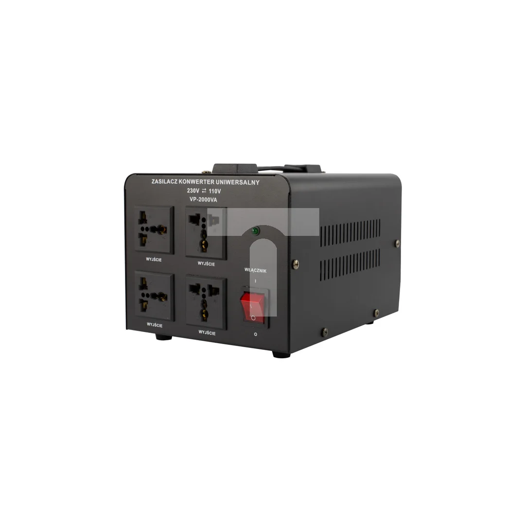 Konwerter napięcia 230V - 110V 2000W 4 wyjścia uniwersalne