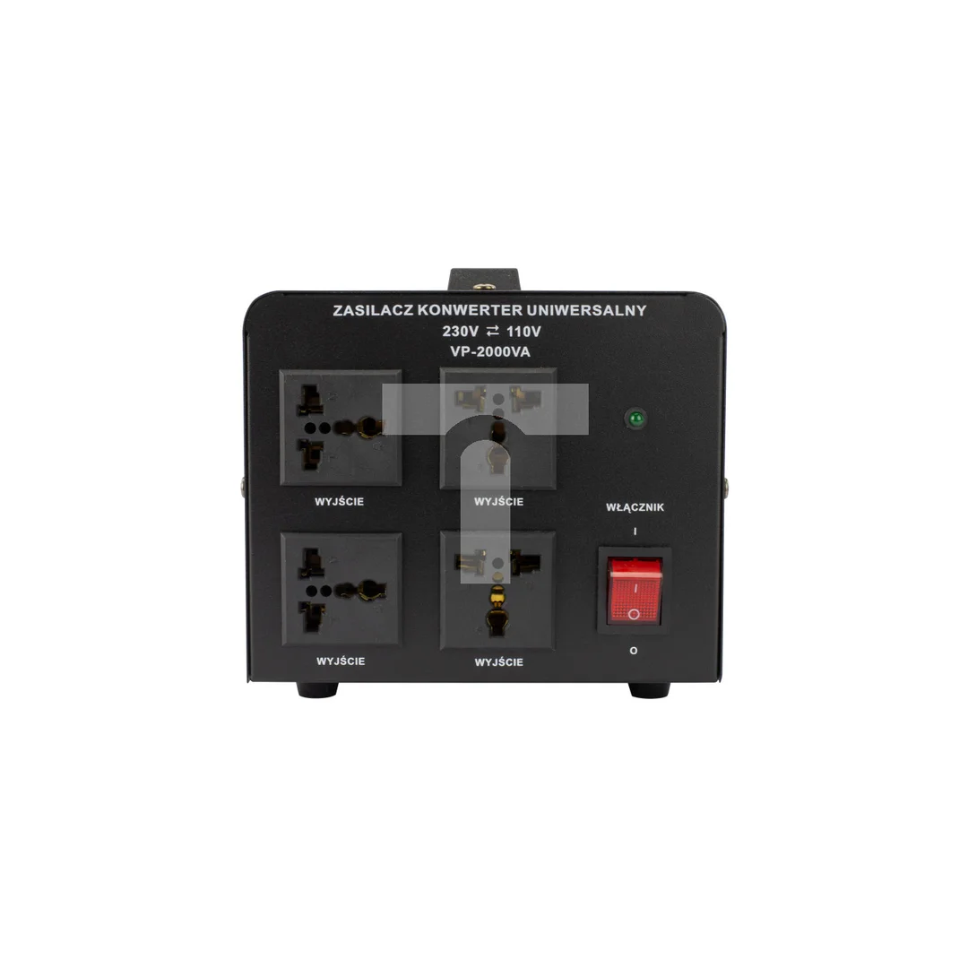 Konwerter napięcia 230V - 110V 2000W 4 wyjścia uniwersalne