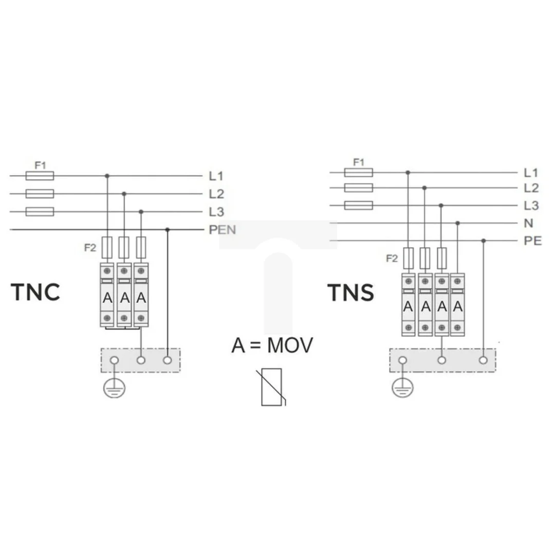 Ogranicznik przepięć T1+T2 4P 1,5kV 7kA OPE-4P-B+C