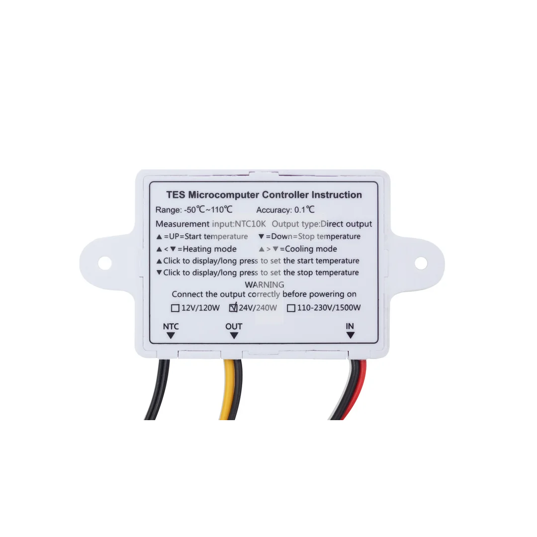 Termostat elektroniczny natynkowy 24V DC TES24V
