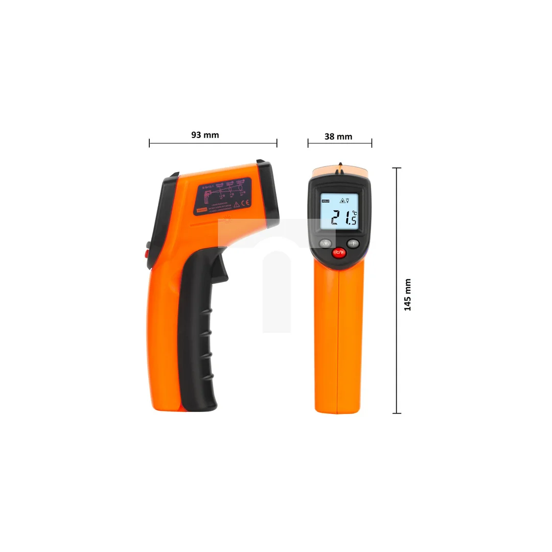 Pirometr GM320 bezdotykowy termometr laserowy -50 do +400C NEKU