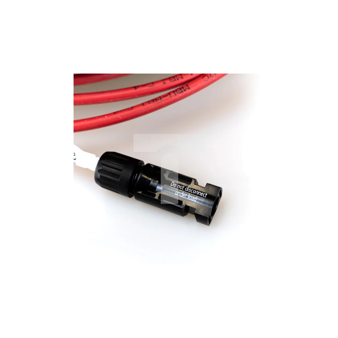 SET 6mm2 Kabel fotowoltaiczny Czerwony Czarny MC4 + WTYCZKA PV 2x20m