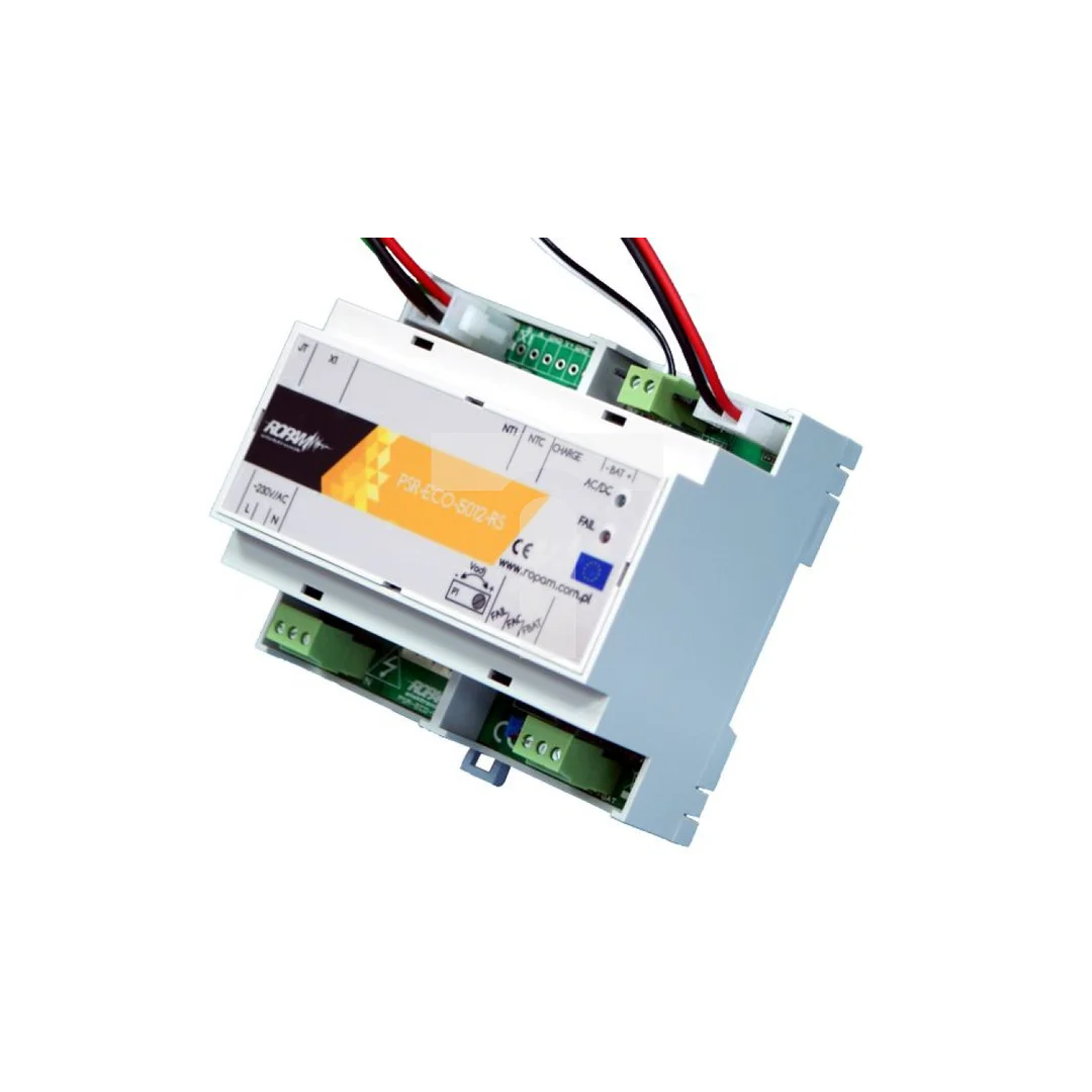 Zasilacz buforowy AC/DC, 12V/DC, 50W, do zasilania central 12V- wiązka, DIN 6M, PSR-ECO-5012-RS