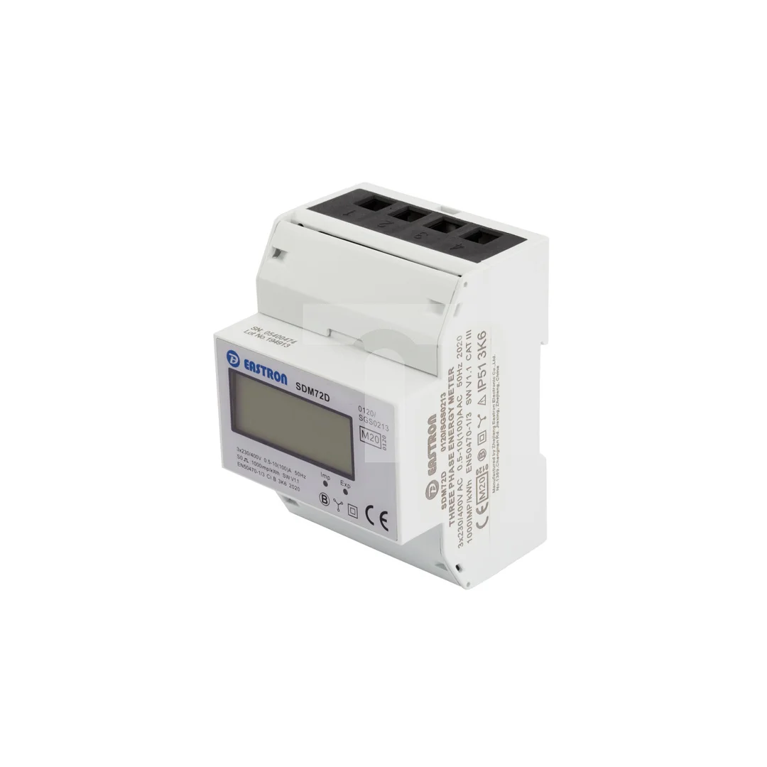 Licznik trójfazowy energii elektrycznej 4P MID LCD SDM 72D