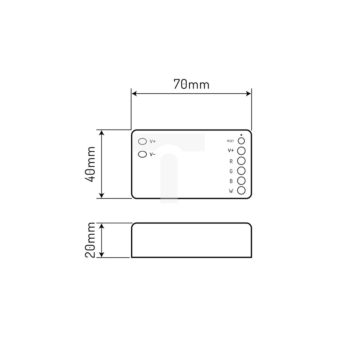 Sterownik LED kontroler VARIANTE RF WIFI TUYA RGBW