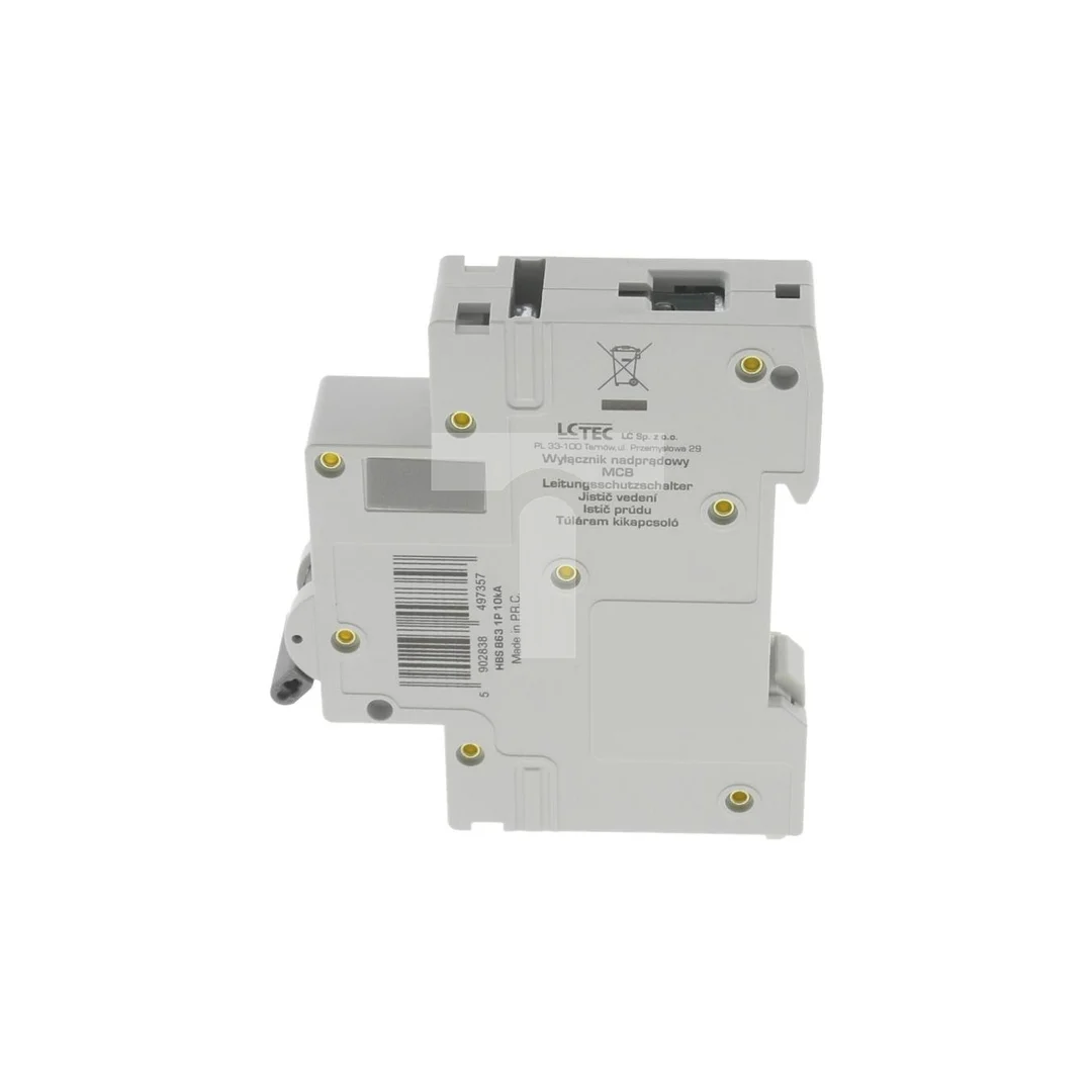 Wyłącznik nadprądowy HBS 1P 1M 1F B 63A 10kA