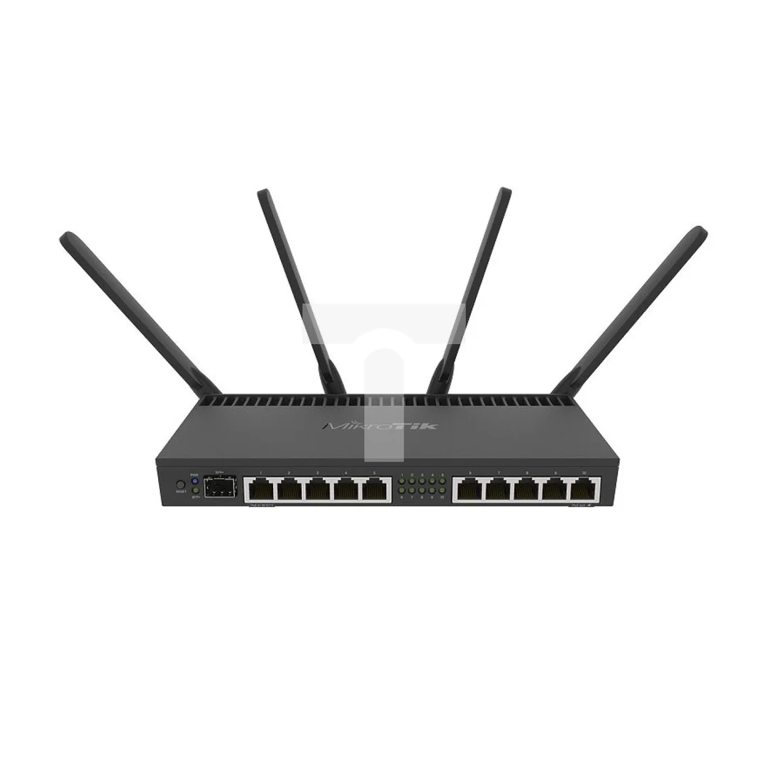 Router WiFi Dual Band 1733Mb/s, 10x RJ45 1000Mb/s, 1x SFP+ Mikrotik RB4011iGS+5HacQ2HnD-IN