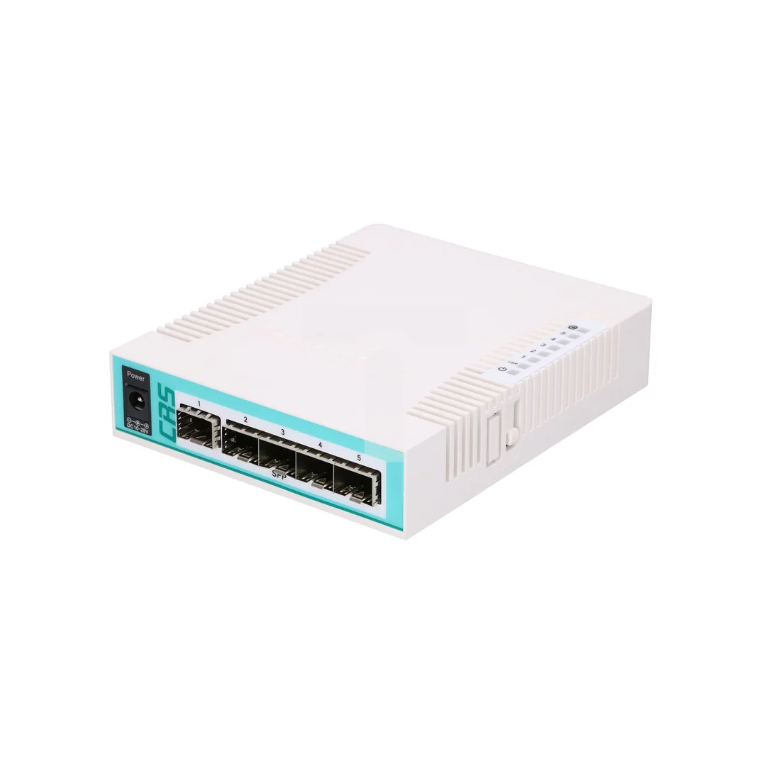 Switch 1x RJ45 1000Mb/s, 6x SFP MikroTik CRS106-1C-5S