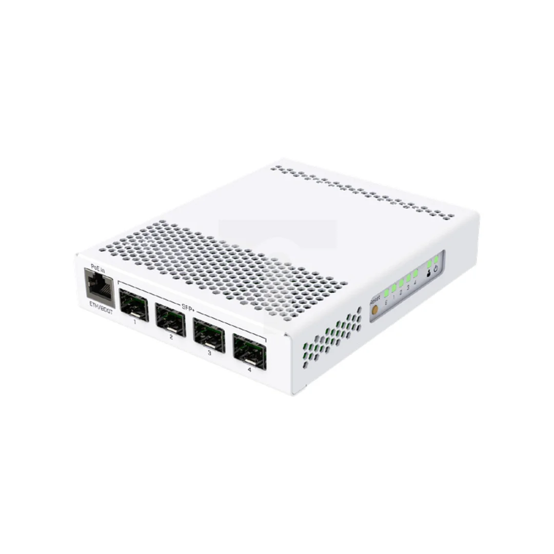Switch 1x RJ45 1000Mb/s, 4x SFP+ MikroTik CRS305-1G-4S+IN
