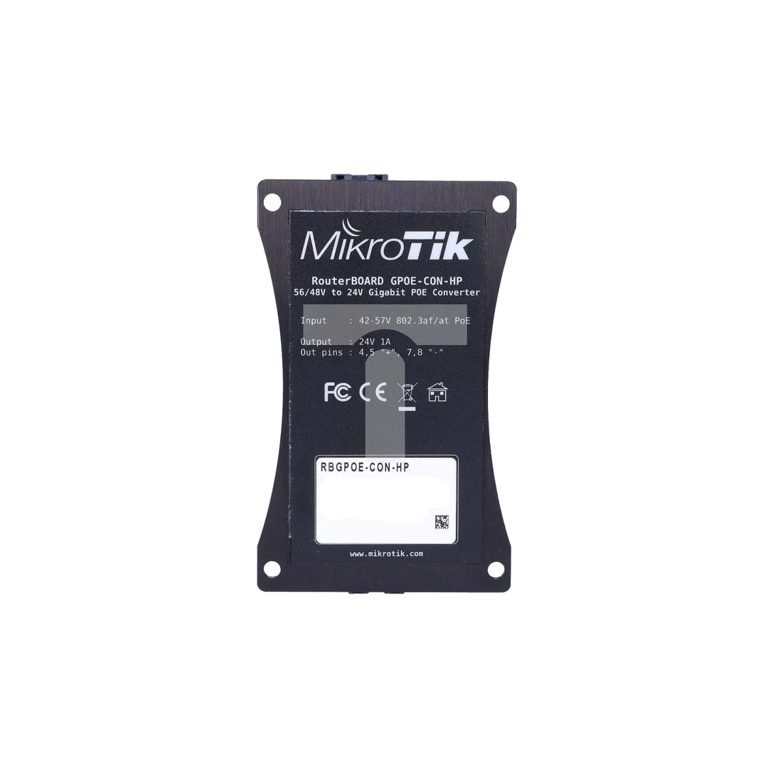 Konwerter napięcia PoE, 48V do 24V MikroTik RBGPOE-CON-HP