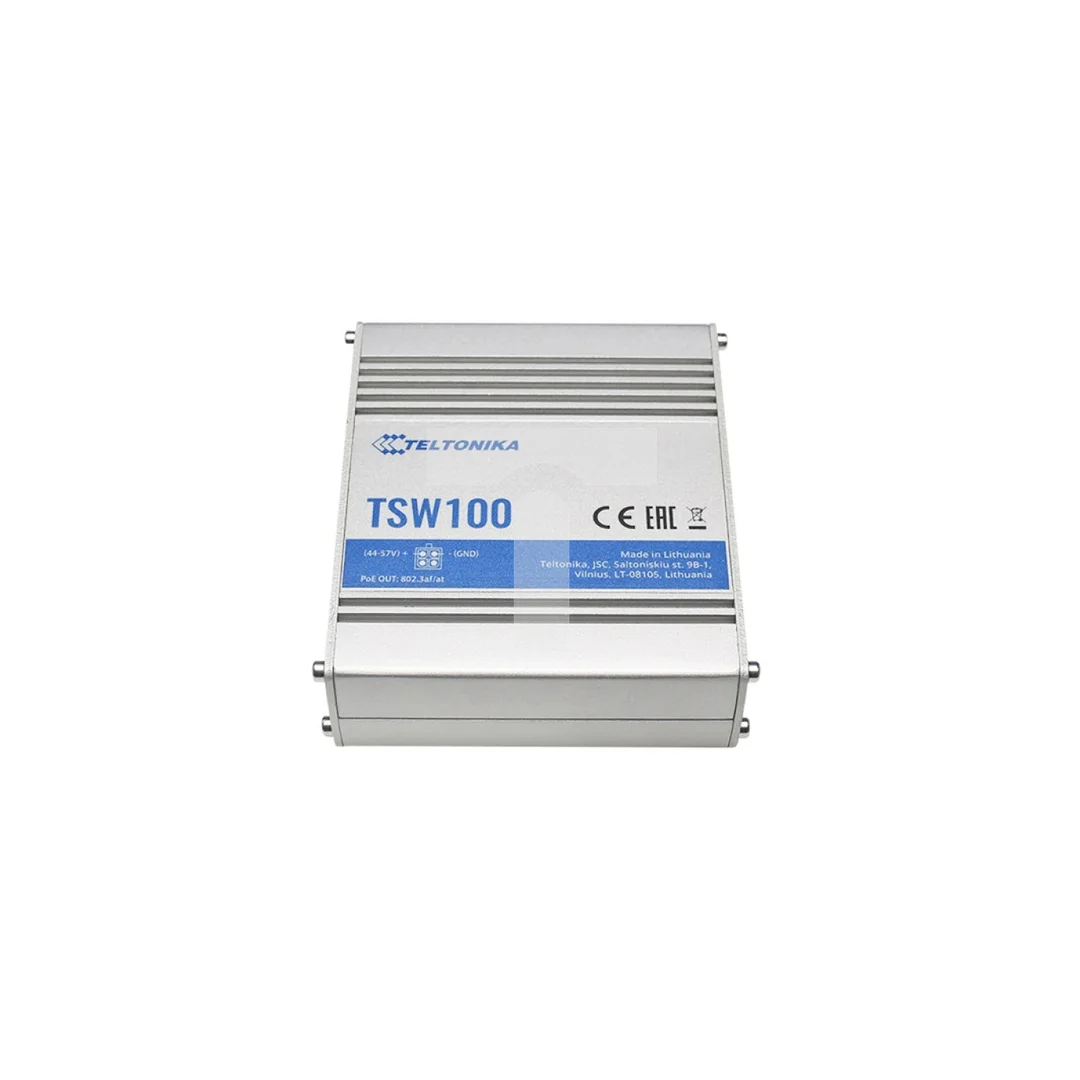 Switch PoE 5x RJ45 1000Mb/s, 4x PoE, 60W Teltonika TSW100