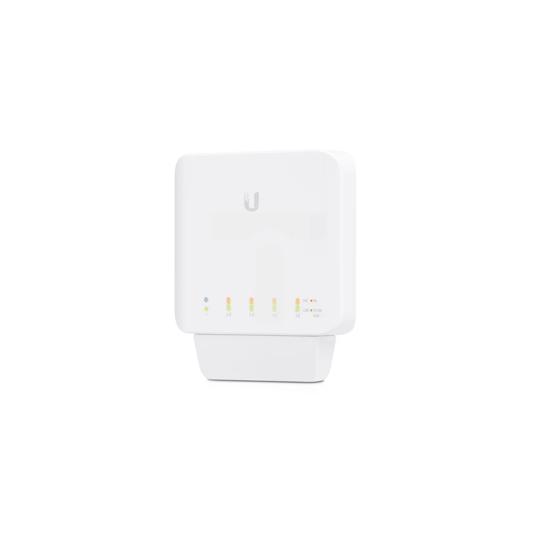 Switch UniFi, 5x RJ45 1000Mb/s, 1x PoE In, 4x PoE Out, 46W Ubiquiti USW-FLEX