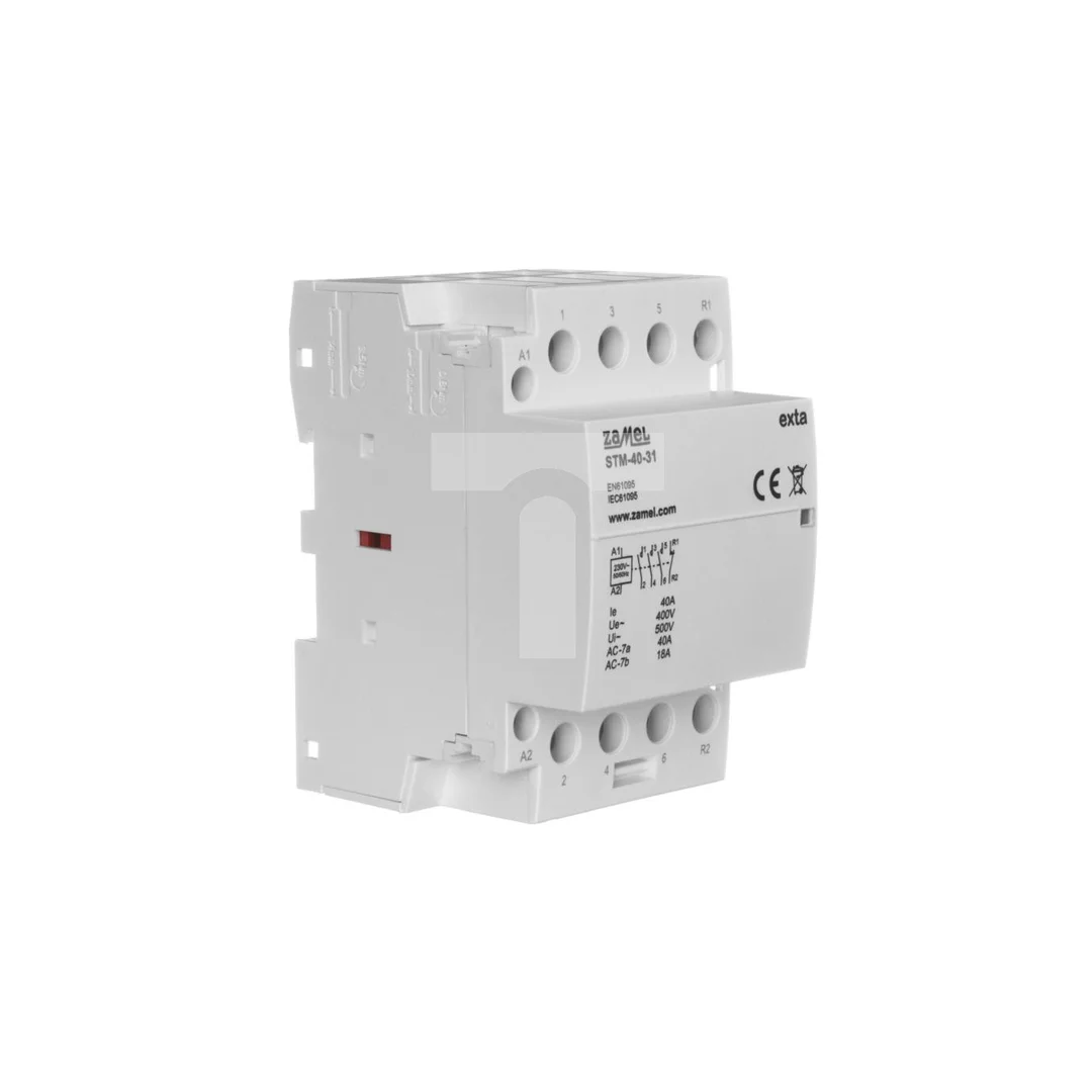 Stycznik modułowy instalacyjny 40A 3xZ+1R 230V AC typ: STM-40-31 EXT10000298