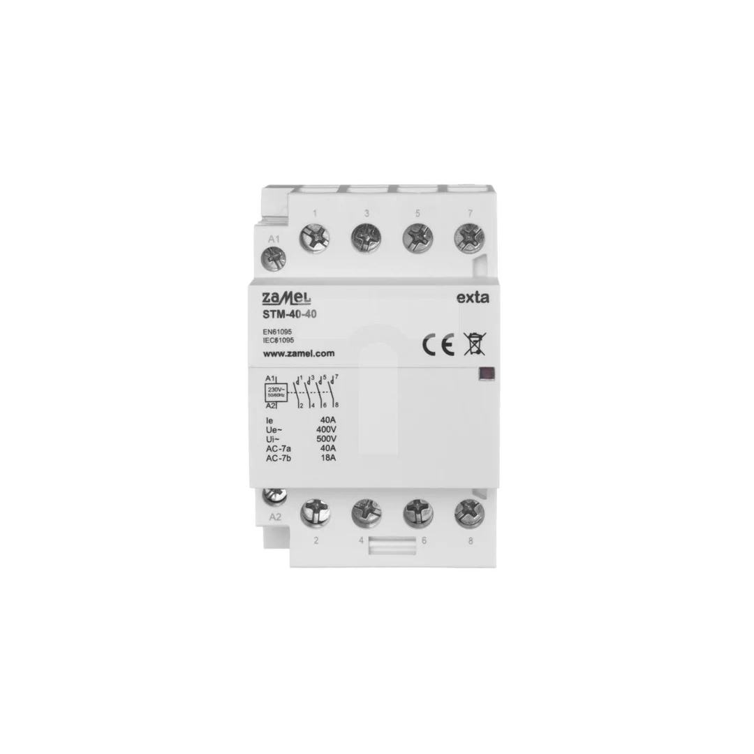 Stycznik modułowy instalacyjny 40A 4xZ 230V AC typ: STM-40-40 EXT10000296