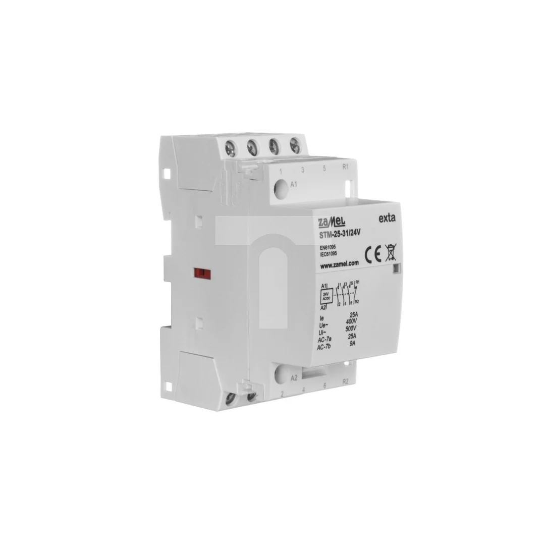Stycznik modułowy instalacyjny 25A 3Z+1R 24V AC/DC typ: STM-25-31/24V EXT10000293