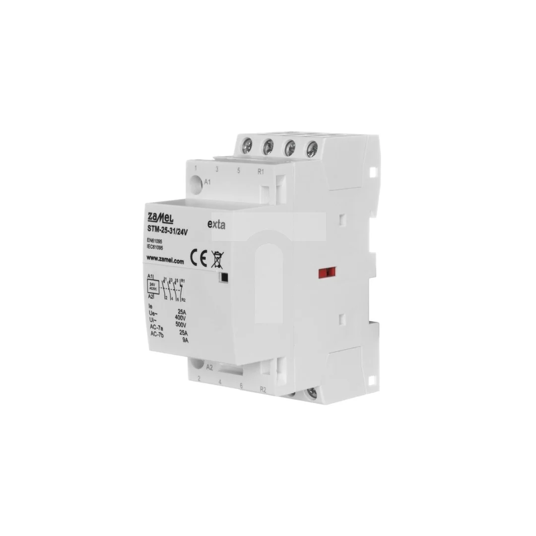Stycznik modułowy instalacyjny 25A 3Z+1R 24V AC/DC typ: STM-25-31/24V EXT10000293