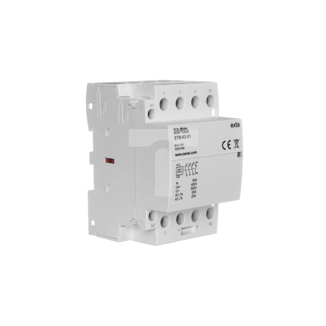 Stycznik modułowy instalacyjny 63A 3Z+1R 230V AC typ: STM-63-31 EXT10000301